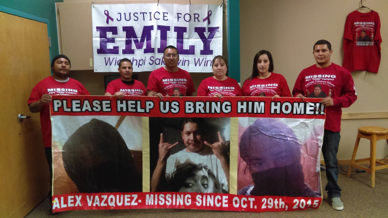 On May 5, dozens gathered in Rapid City, S.D., to honor and bring light to missing and murdered indigenous women, men and children. Present at a presentation afterward was the family of Alex “Tank” Vasquez, whose birthday is on May 6 and who went missing in Kyle, S.D. on the Pine Ridge Indian Reservation in October 2015. The family continues to search.